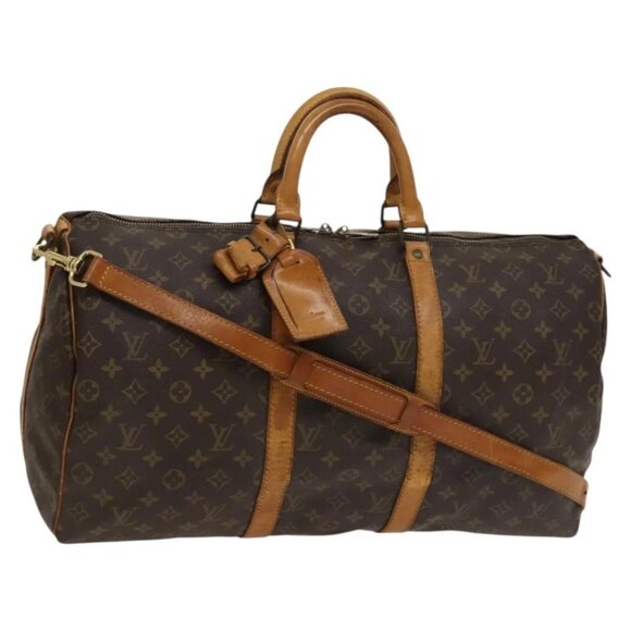 LOUIS VUITTON Monogram Keepall Bandouliere 50 Boston Bag M41416 LV Auth 134710 - Picture 1 of 16
